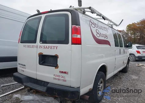 2018 GMC Savana 3500 Work Van from USA, damaged, VIN 1GTZ7HFG1J1331557